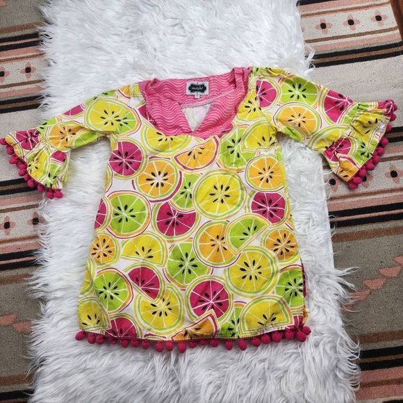 Mudpie Citrus Swim Cover Kiwi Slices Toddler Girl 5T - Picture 1 of 5